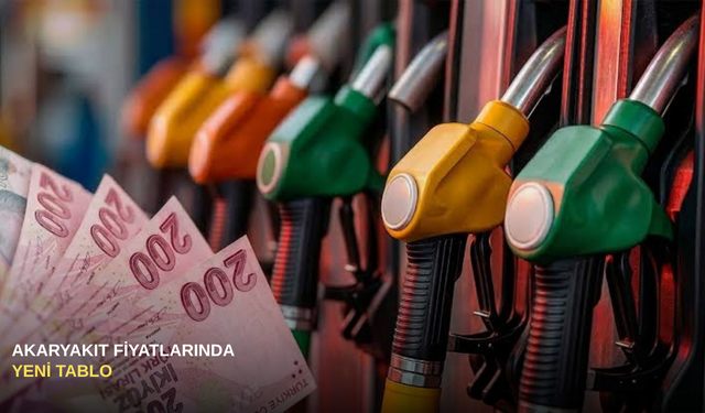 Akaryakıt fiyatlarında yeni tablo