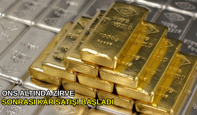 Ons altında zirve sonrası kâr satışı başladı