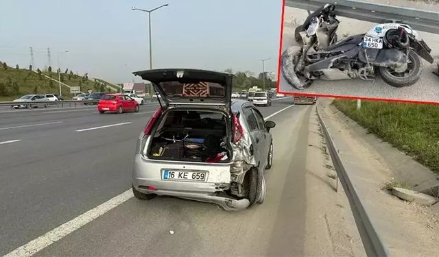Eyüpsultan'da motosikletin otomobile çarptığı kazada 1 ölü