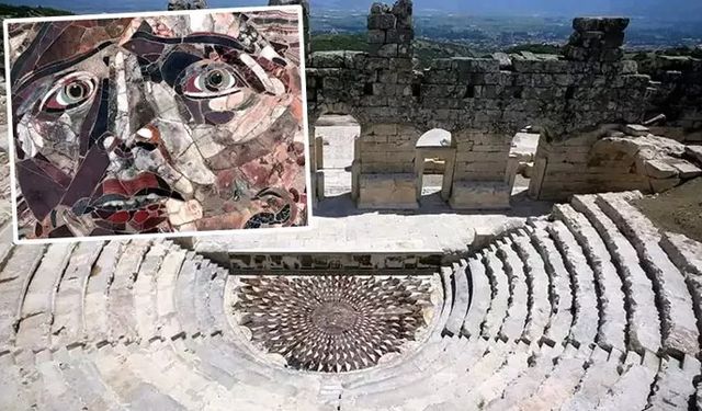 Kışın kapatılan Medusa mozaiği yeniden ziyarete açıldı