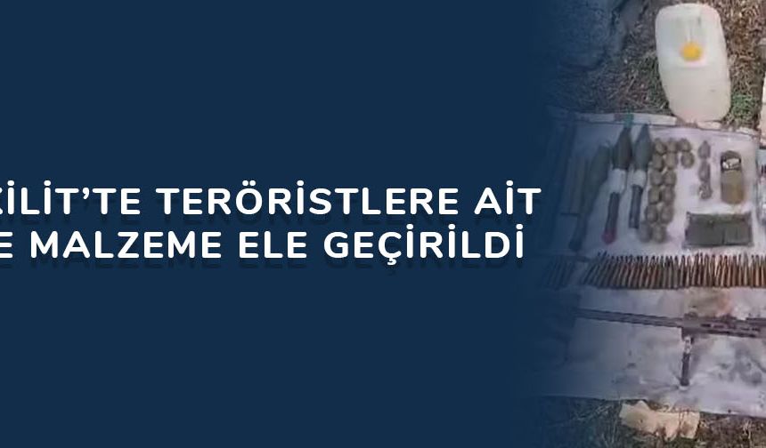 Pençe-Kilit’te teröristlere ait silah ve malzeme ele geçirildi