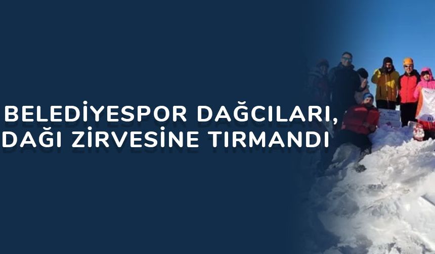 İnegöl Belediyespor Dağcıları, Hasan Dağı zirvesine tırmandı