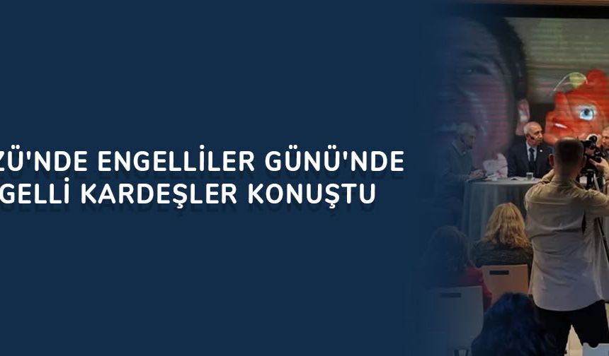 Beylikdüzü'nde Engelliler Günü'nde görme engelli kardeşler konuştu