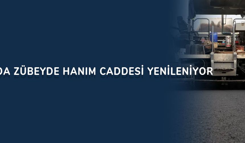 Sakarya’da Zübeyde Hanım caddesi yenileniyor