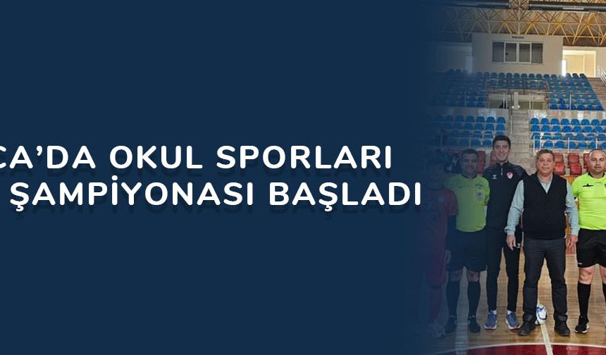 Kumluca’da okul sporları futsal şampiyonası başladı