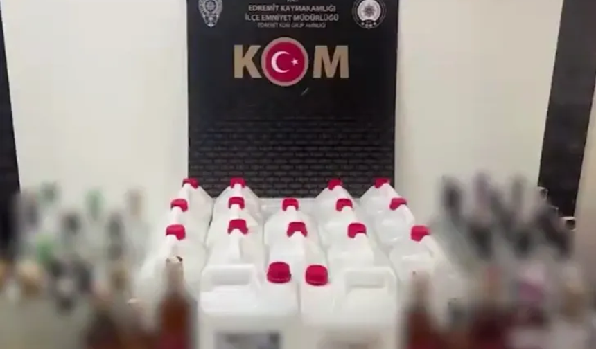 Çengel operasyonlarında 159 bin litre sahte alkol ele geçirildi