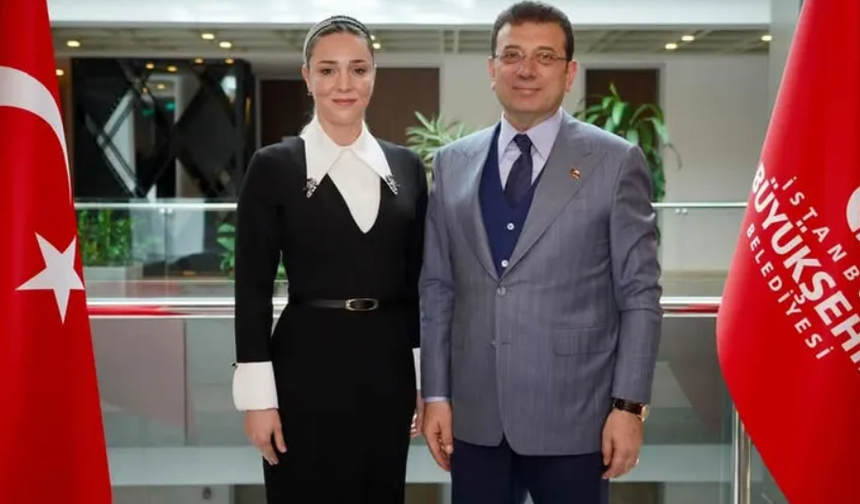Harika Taybıllı, İmamoğlu’nu ziyaret etti