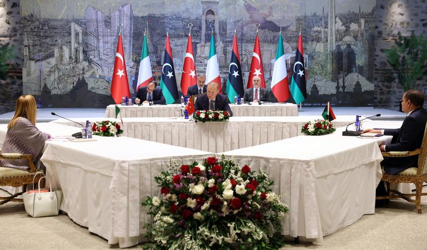 İstanbul'da Türkiye-İtalya-Libya zirvesi