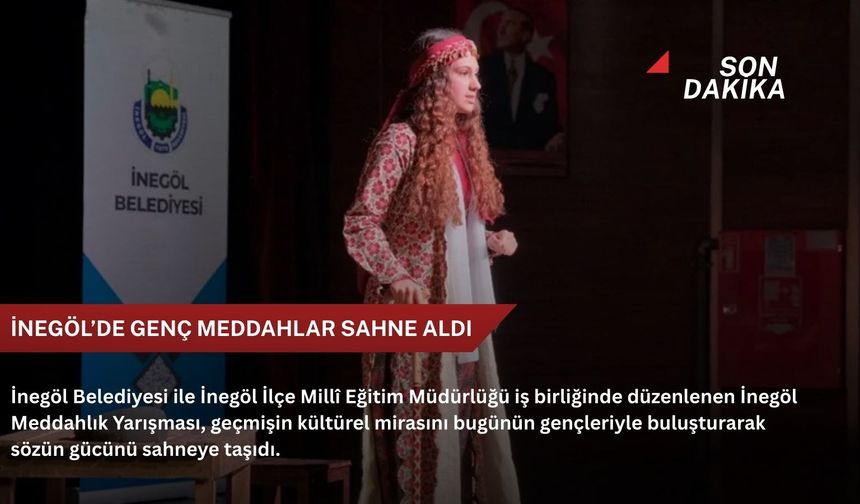 İnegöl’de genç meddahlar sahne aldı