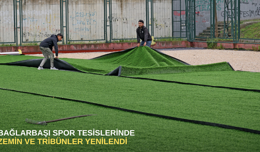 Bağlarbaşı spor tesislerinde zemin ve tribünler yenilendi