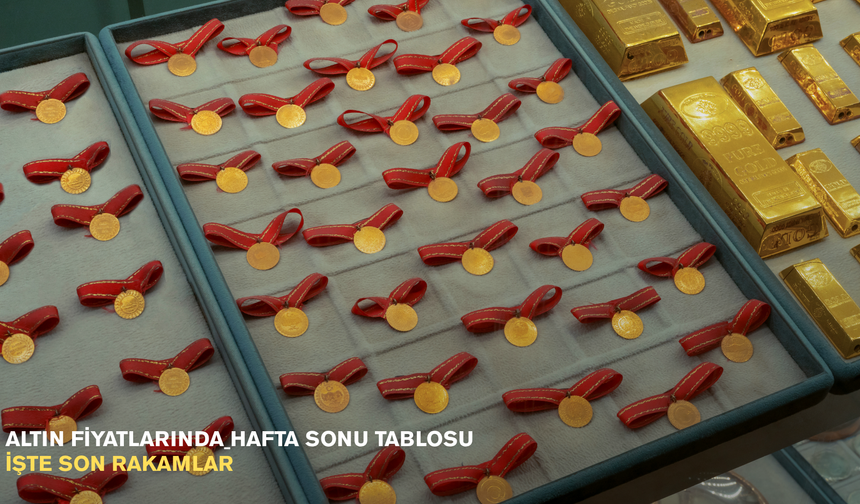 Altın fiyatlarında hafta sonu tablosu: İşte son rakamlar
