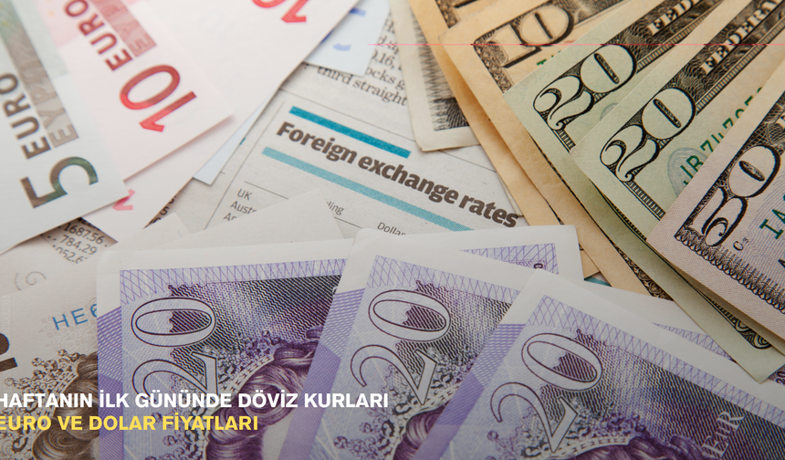 Haftanın ilk gününde döviz kurları: Euro ve Dolar fiyatları