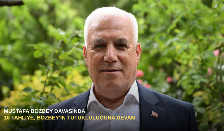 Mustafa Bozbey davasında 16 tahliye, Bozbey'in tutukluluğuna devam