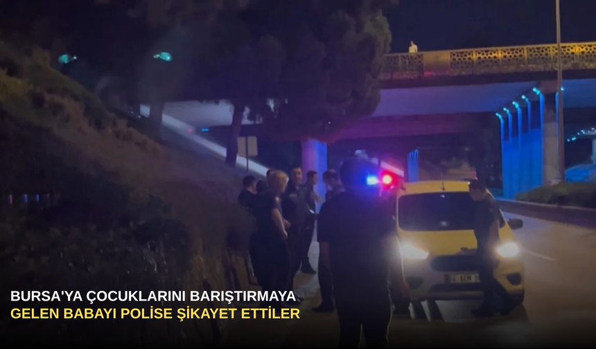 Bursa'ya Çocuklarını Barıştırmaya Gelen Babayı Polise Şikayet Ettiler
