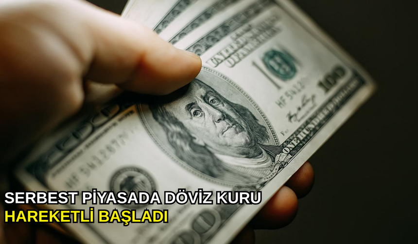 Serbest piyasada döviz kuru hareketli başladı