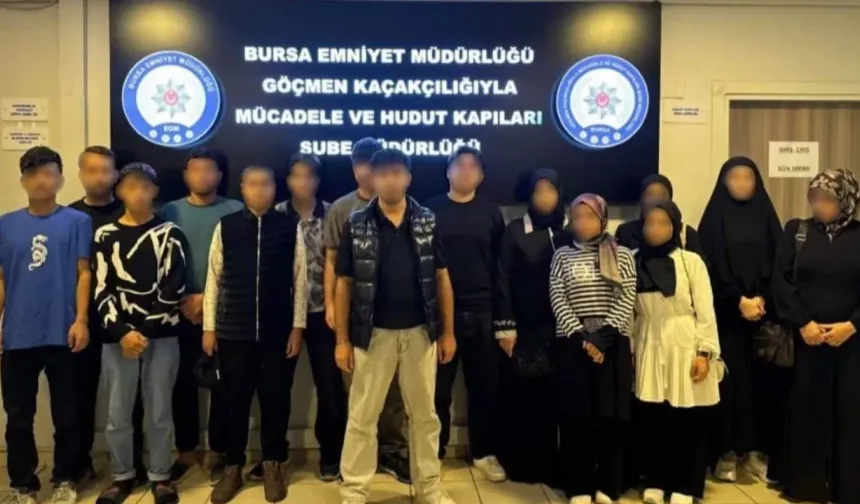 Bursa’da düzensiz göç operasyonunda 10 kişi yakalandı