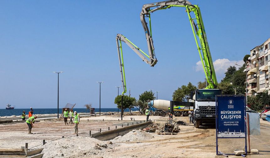 Büyükşehir’den Gemlik sahiline dev dokunuş