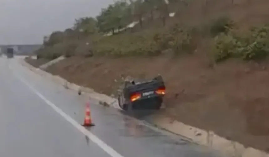 Bursa’da sabah saatlerinde iki kaza! Kamerada