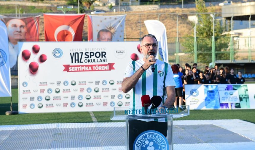 Kestel Belediyesi yaz spor okulları törenle sona erdi