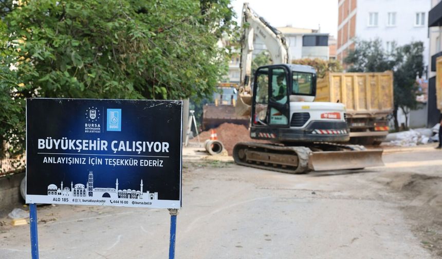 Bursa’da 340 metrelik altyapı çalışması! İki hat için harekete geçildi