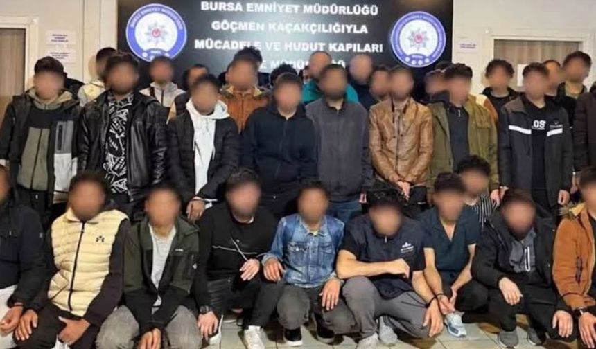 Bursa’da göçmen kaçakçılığı iddiasıyla 11 şüpheli gözaltında
