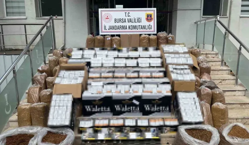 Bursa’da kaçak sigara operasyonu! 2 kişi tutuklandı